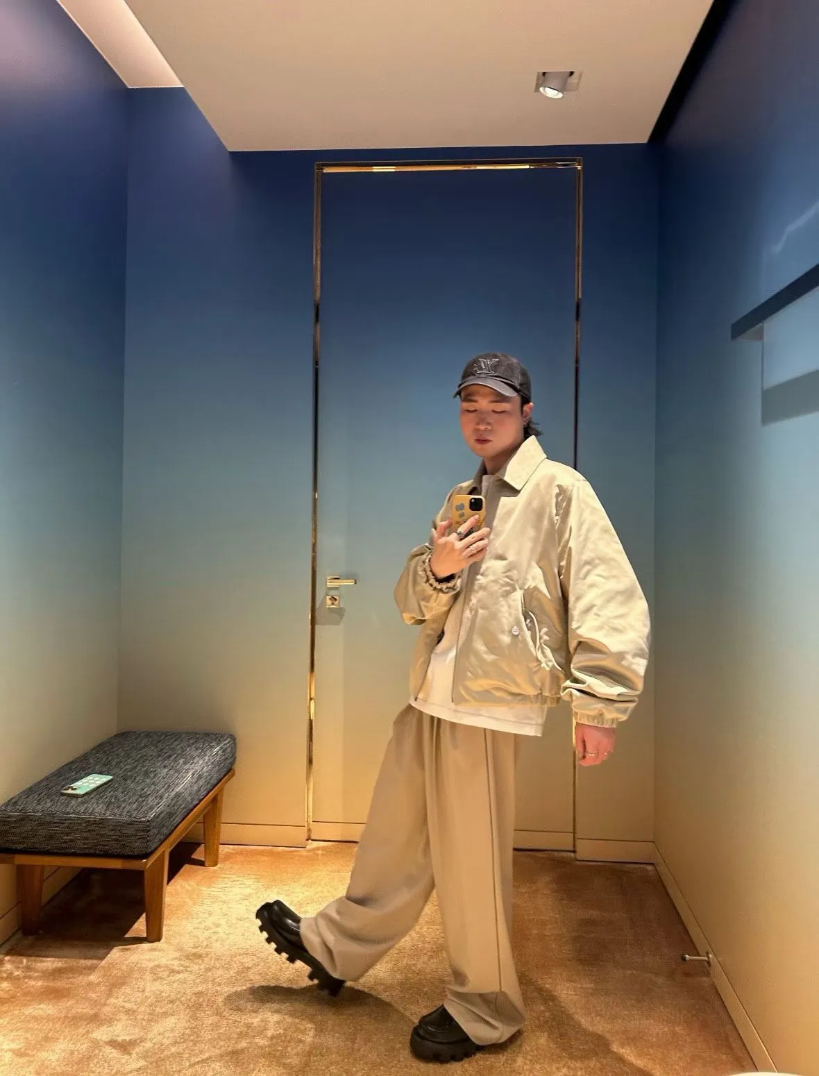 Louis Vuitton/Louis Vuitton 26ss webbing trousers